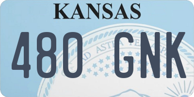 KS license plate 480GNK