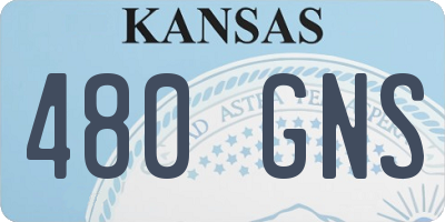 KS license plate 480GNS