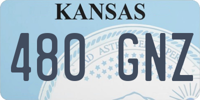 KS license plate 480GNZ
