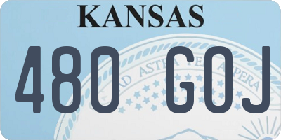 KS license plate 480GOJ