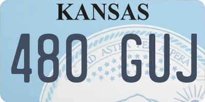 KS license plate 480GUJ