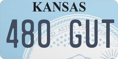 KS license plate 480GUT