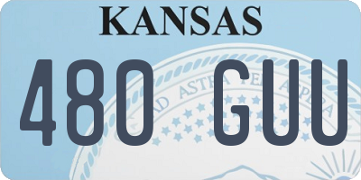 KS license plate 480GUU