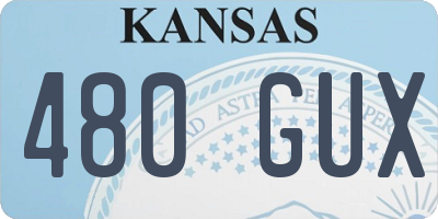 KS license plate 480GUX