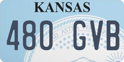 KS license plate 480GVB