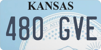 KS license plate 480GVE