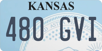 KS license plate 480GVI