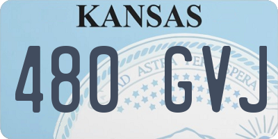 KS license plate 480GVJ
