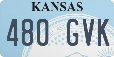 KS license plate 480GVK