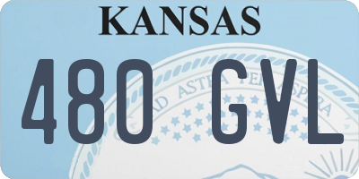 KS license plate 480GVL