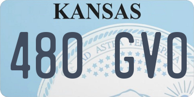 KS license plate 480GVO