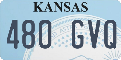 KS license plate 480GVQ