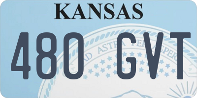 KS license plate 480GVT