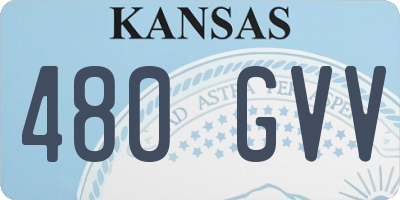 KS license plate 480GVV