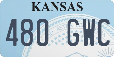 KS license plate 480GWC