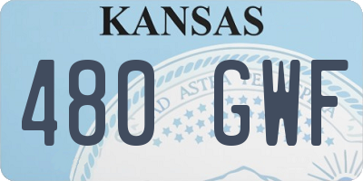 KS license plate 480GWF