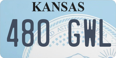 KS license plate 480GWL