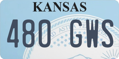 KS license plate 480GWS
