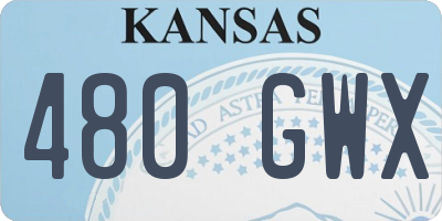KS license plate 480GWX