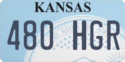 KS license plate 480HGR