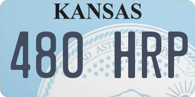 KS license plate 480HRP