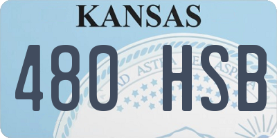 KS license plate 480HSB