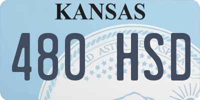 KS license plate 480HSD