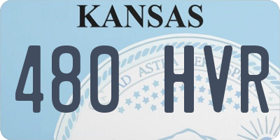 KS license plate 480HVR