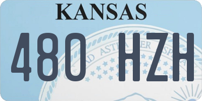 KS license plate 480HZH