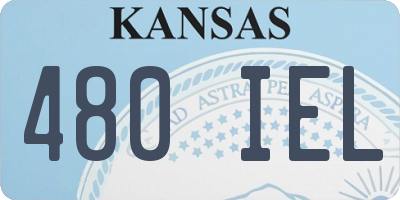 KS license plate 480IEL