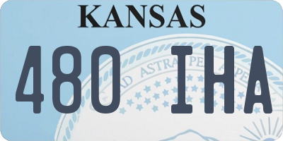 KS license plate 480IHA