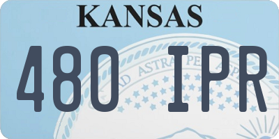 KS license plate 480IPR