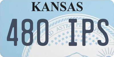 KS license plate 480IPS