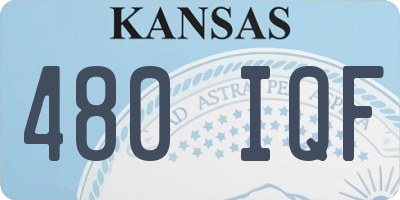 KS license plate 480IQF
