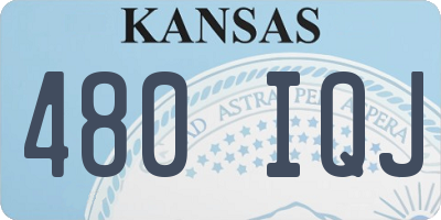 KS license plate 480IQJ