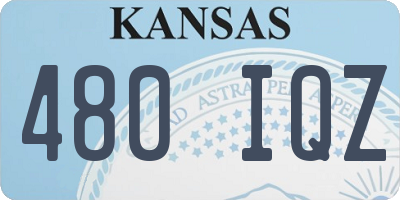 KS license plate 480IQZ