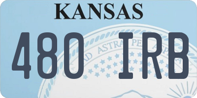 KS license plate 480IRB