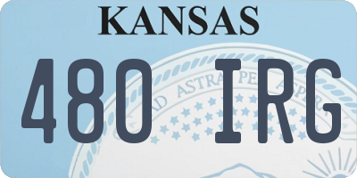 KS license plate 480IRG