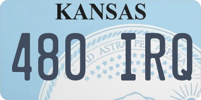 KS license plate 480IRQ