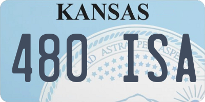 KS license plate 480ISA