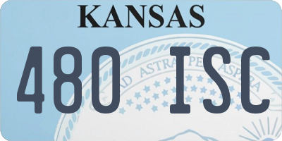 KS license plate 480ISC