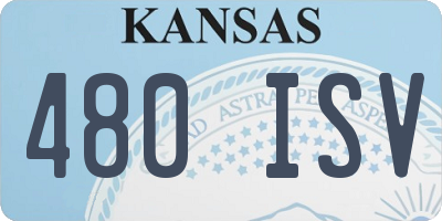 KS license plate 480ISV