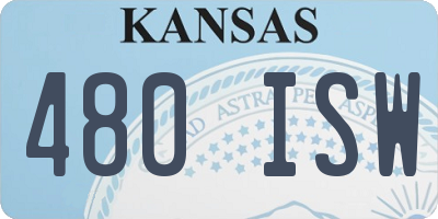 KS license plate 480ISW
