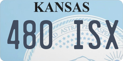 KS license plate 480ISX
