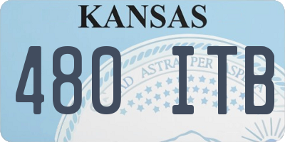 KS license plate 480ITB