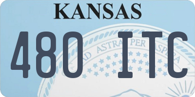 KS license plate 480ITC