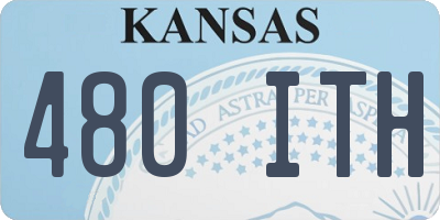 KS license plate 480ITH