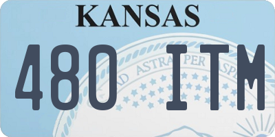 KS license plate 480ITM