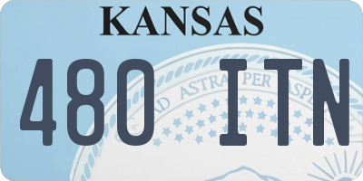 KS license plate 480ITN