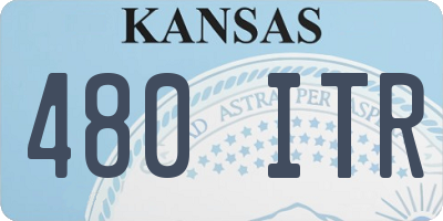 KS license plate 480ITR